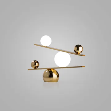 Lámpara de mesa Balance - Brass, v2 - Oblure