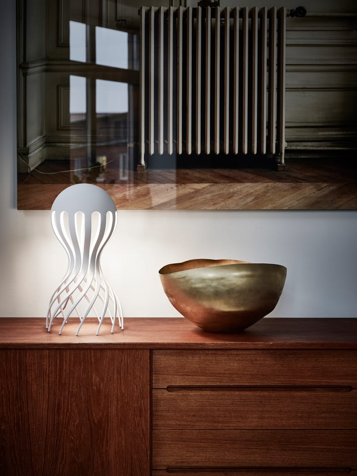 Lámpara de mesa Cirrata 44,4 cm, White Oblure
