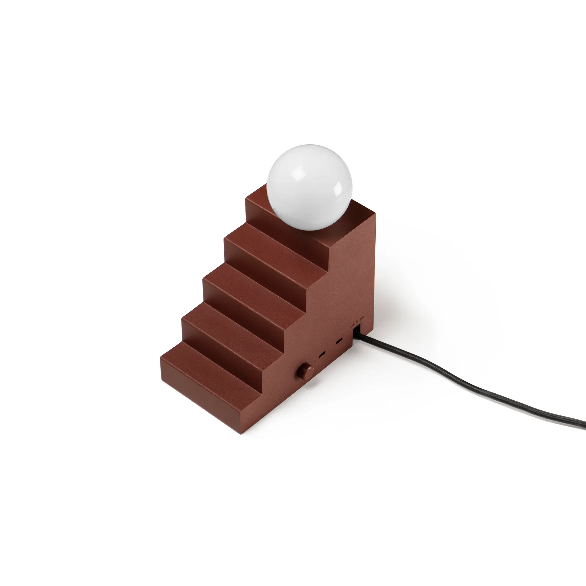 Lámpara de mesa Stair, Deep red Oblure