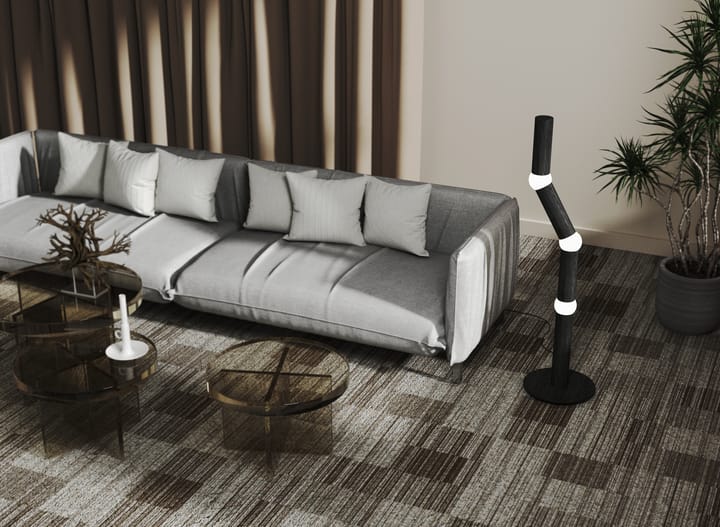 Lámpara de pie Lightbone 124,3 cm, Black oak Oblure