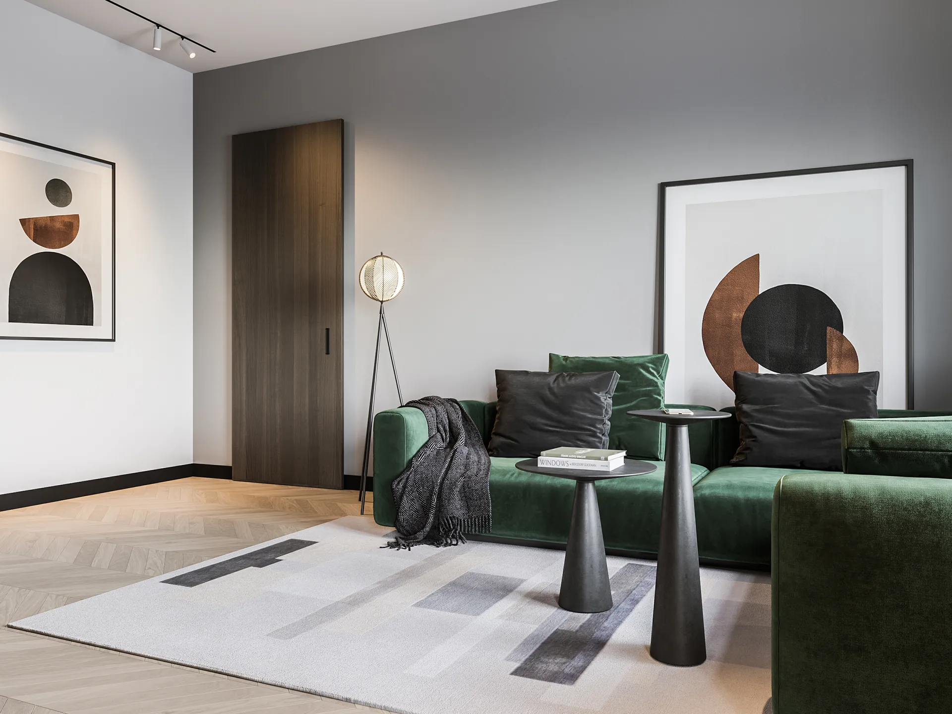 Mondo Lámpara de pie 153 cm, Black Oblure