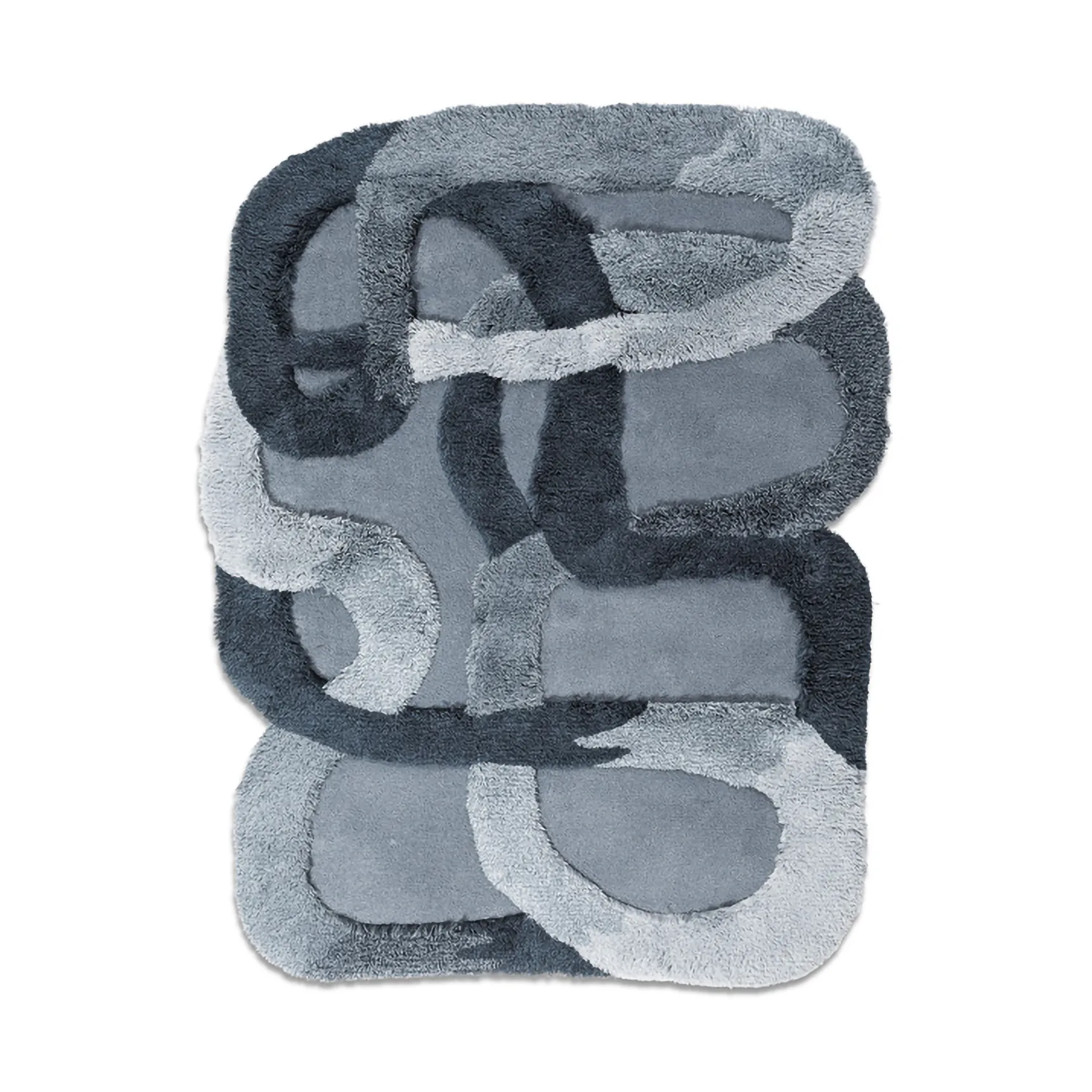 Alfombra de lana The Tangles, Cloudy blue, 100x133 cm Ogeborg