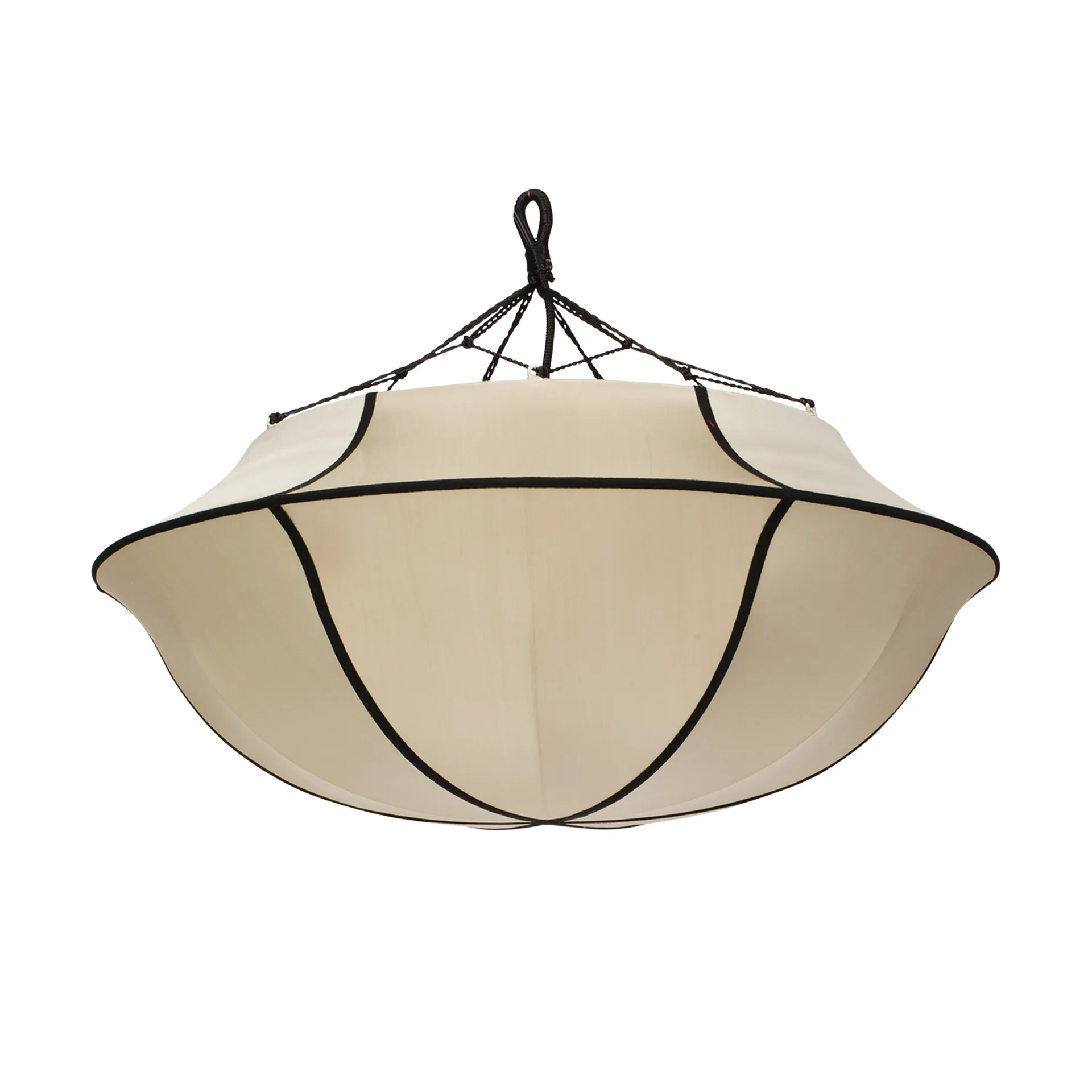 Lámpara de techo Indochina Classic Umbrella, Kit-black Oi Soi Oi