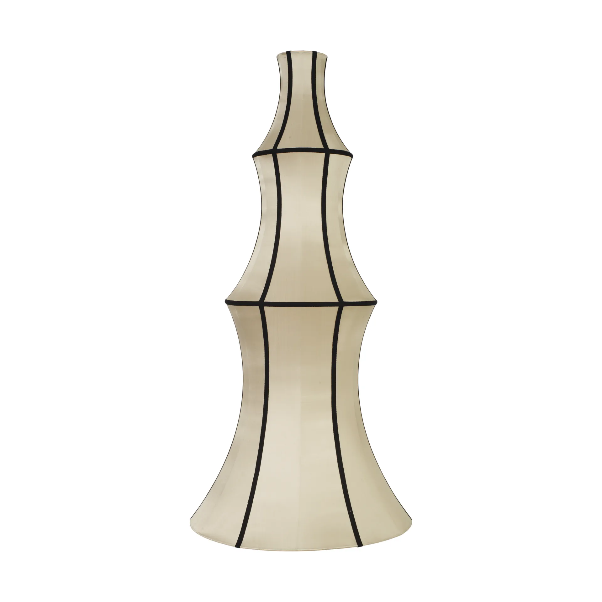 Pantalla de lámpara Indochina Classic Long, Kit-black Oi Soi Oi