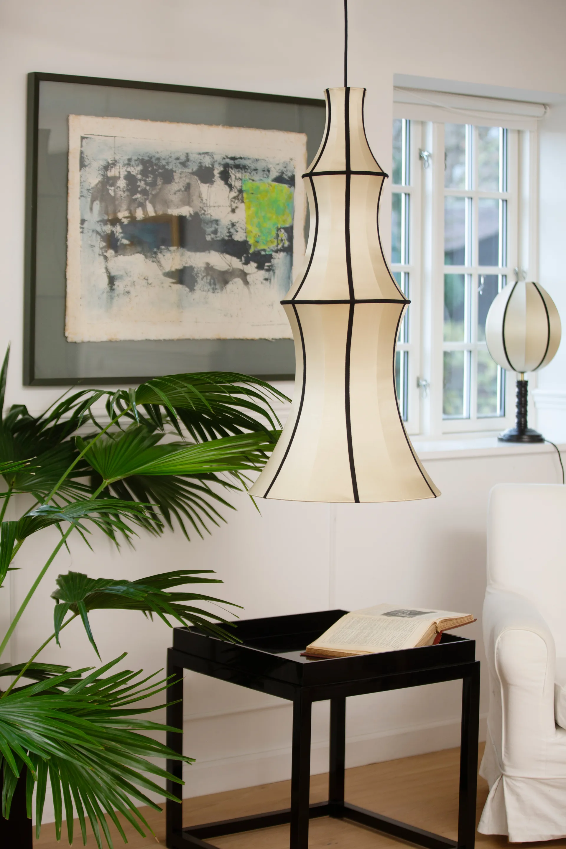 Pantalla de lámpara Indochina Classic Long, Kit-black Oi Soi Oi