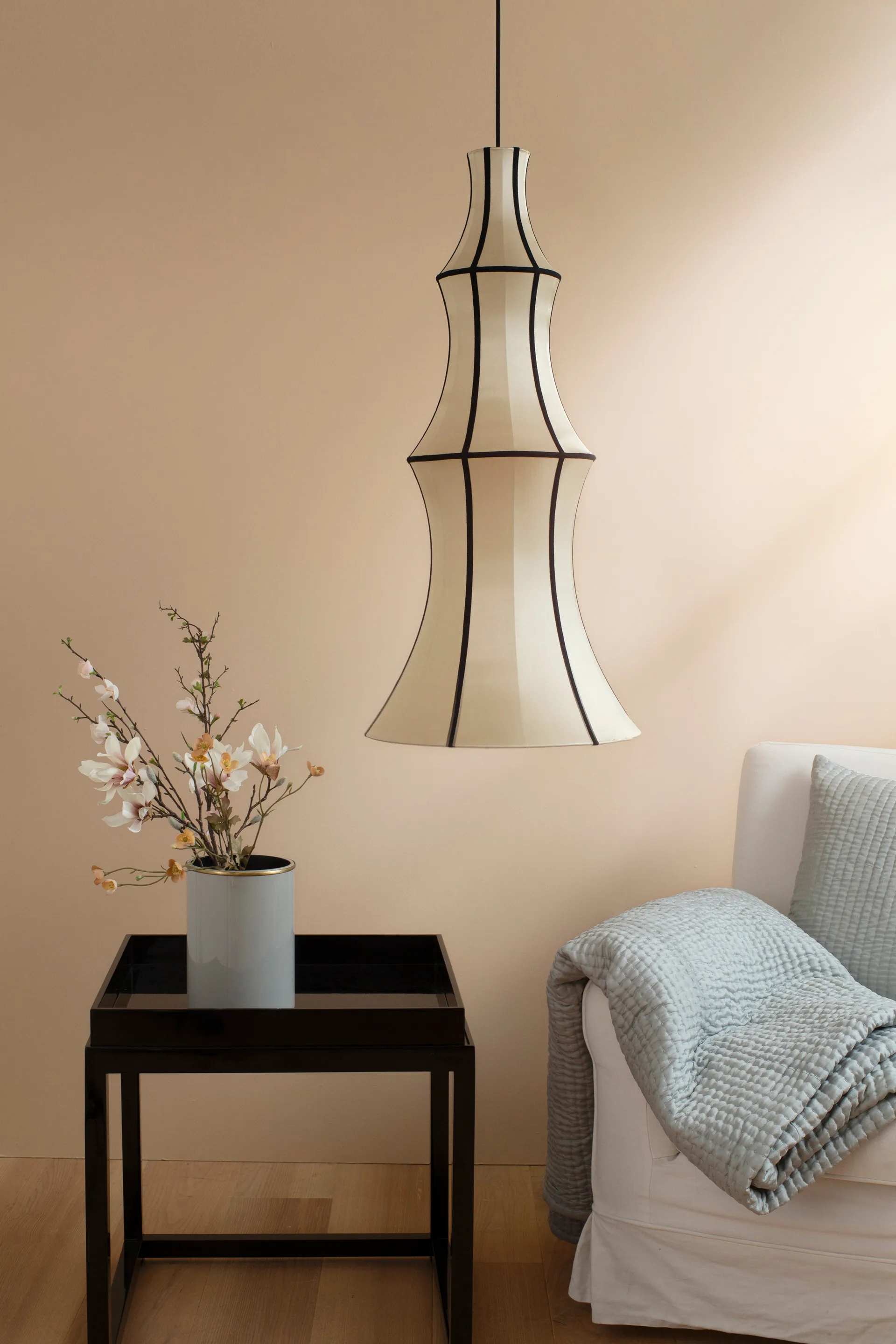 Pantalla de lámpara Indochina Classic Long, Kit-black Oi Soi Oi