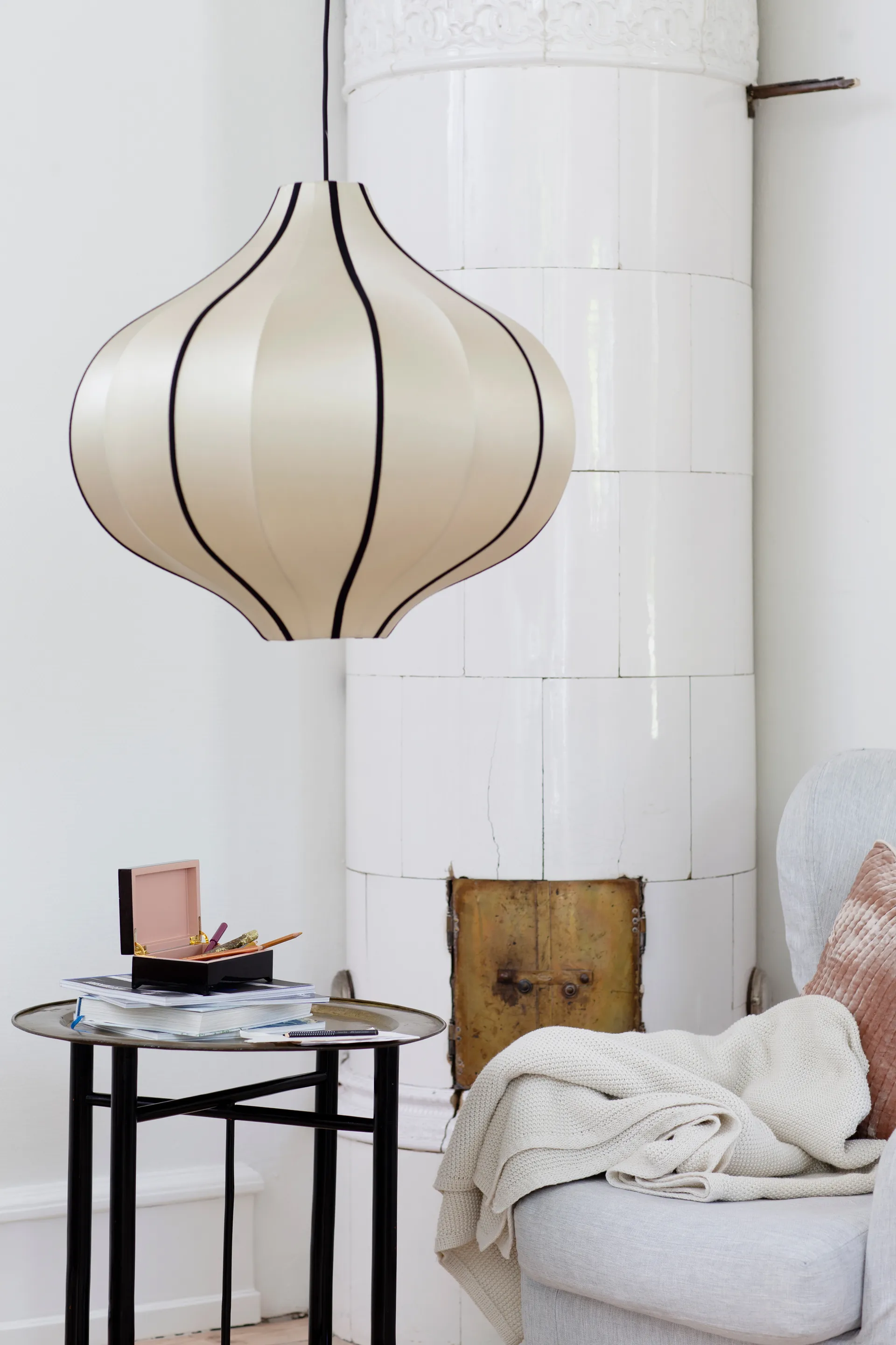 Pantalla de lámpara Indochina Classic Onion L , Kit-negro Oi Soi Oi