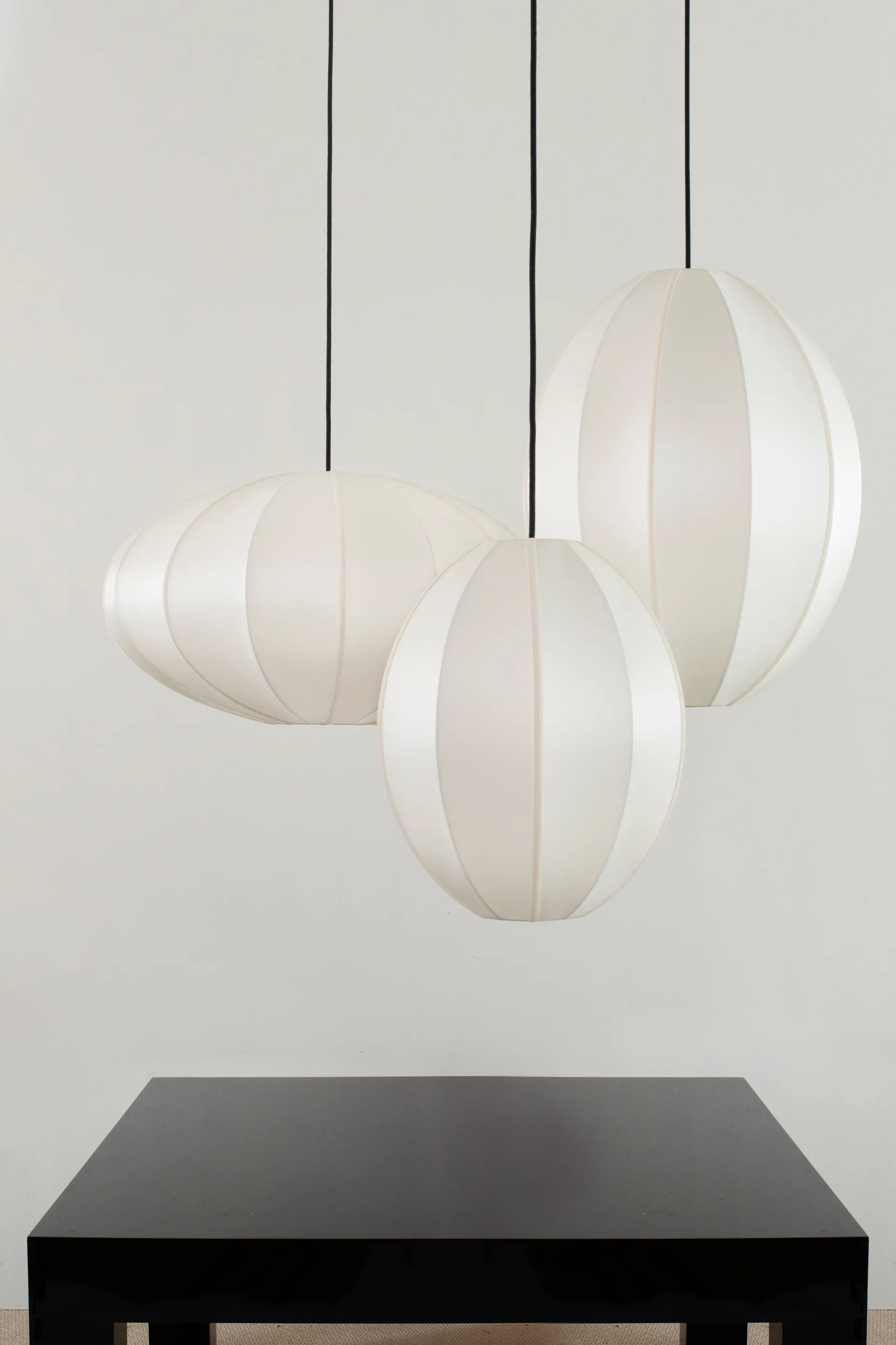 Pantalla de lámpara Indochina Classic Pumpkin, Offwhite Oi Soi Oi