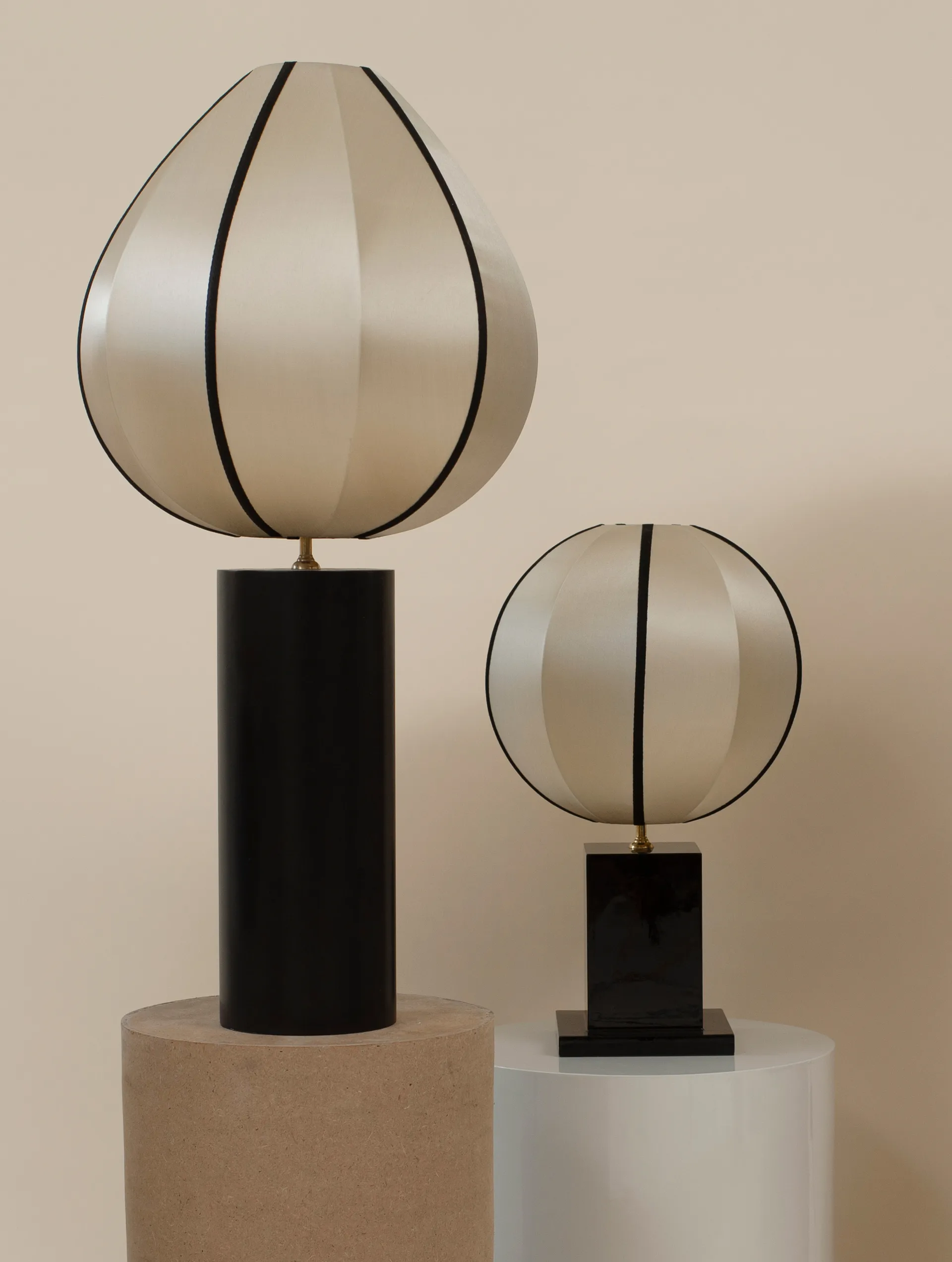 Pantalla de lámpara Indochina Classic Round XS, Kit-black Oi Soi Oi