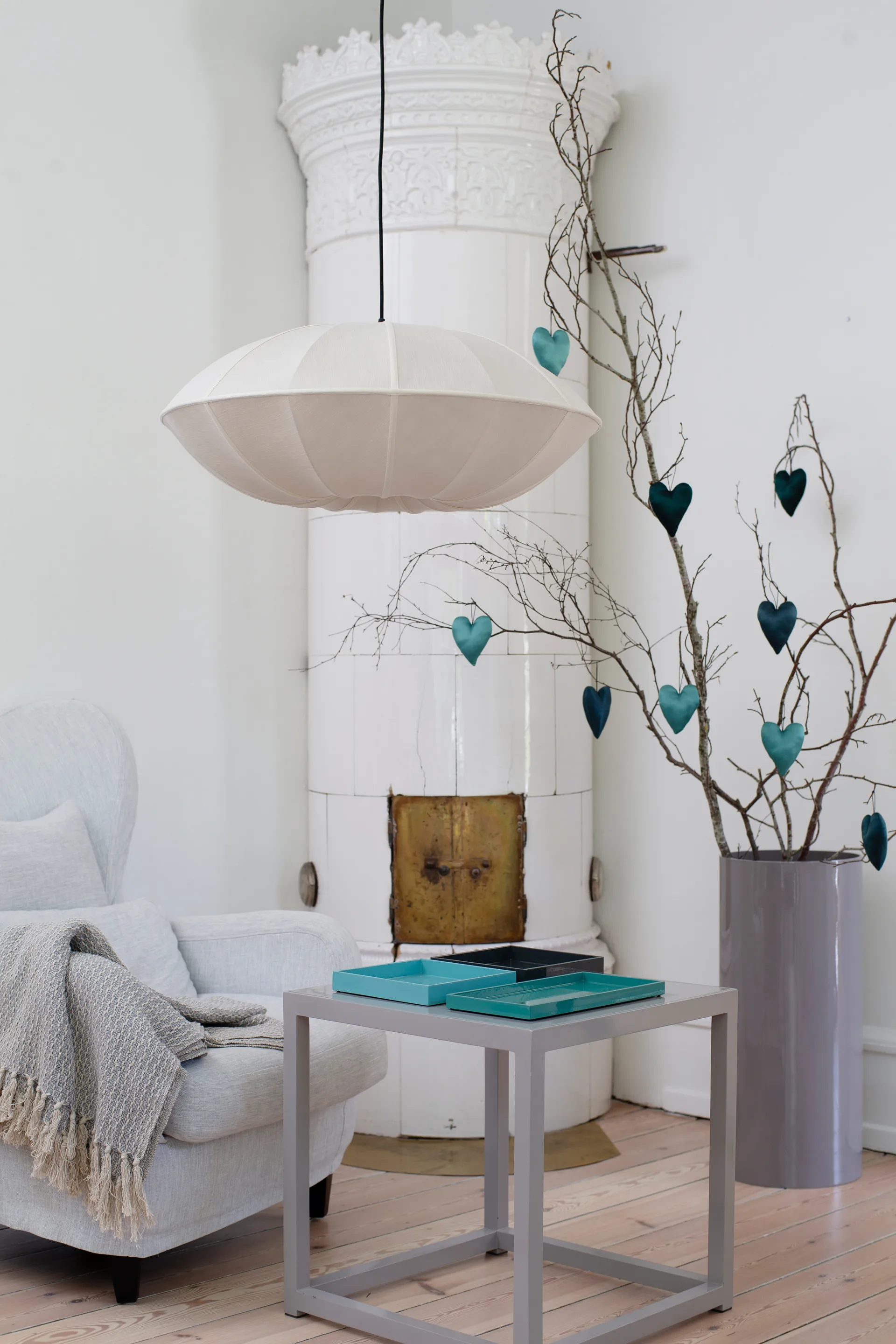 Pantalla de lámpara Indochina Classic UFO, Sand-sand Oi Soi Oi