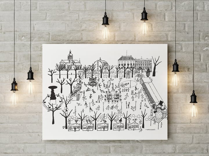Lámina Kungsträdgården, 50 x 70 cm Olle Eksell