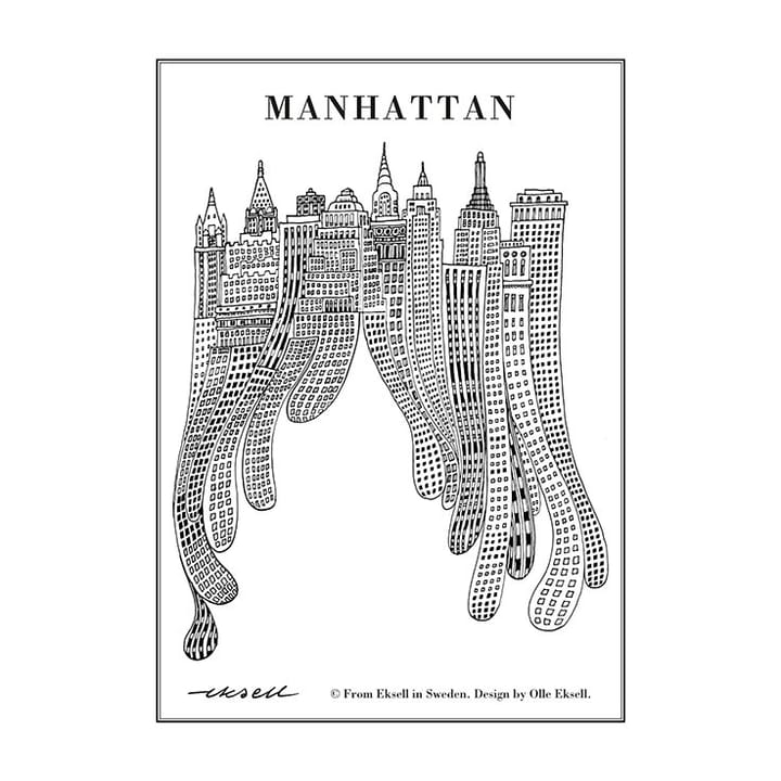 Lámina Manhattan - 50 x 70 cm - Olle Eksell