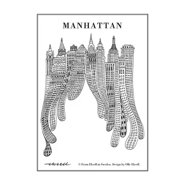 Lámina Manhattan - 50 x 70 cm - Olle Eksell