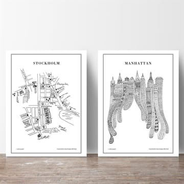 Lámina Manhattan - 50 x 70 cm - Olle Eksell