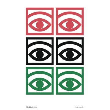 Lámina Ögon de color - 50 x 70 cm - Olle Eksell