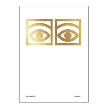 Lámina Ögon, oro - 50 x 70 cm - Olle Eksell