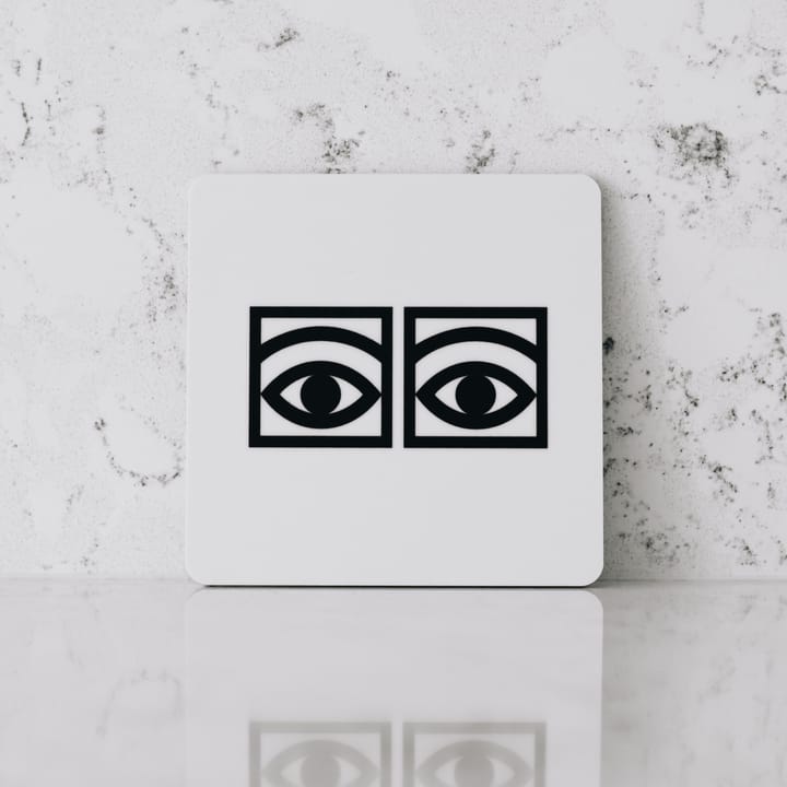 Posavasos Ögon 4-pack, blanco Olle Eksell
