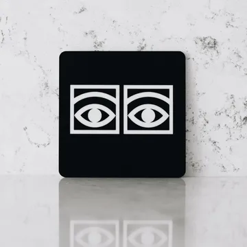 Posavasos Ögon 4-pack - negro - Olle Eksell