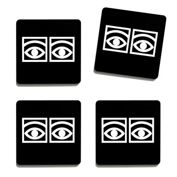 Posavasos Ögon 4-pack - negro - Olle Eksell