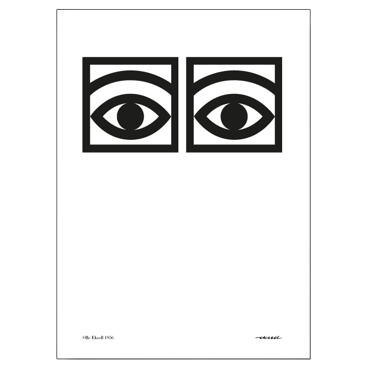 Póster de los ojos - Ögon  - 70 x 100 cm - Olle Eksell