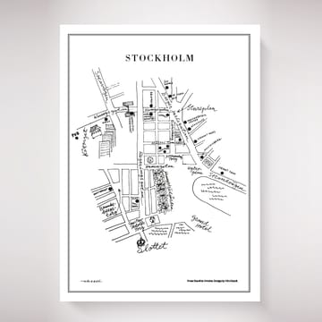 Póster Stockholm - 50 x 70 cm - Olle Eksell