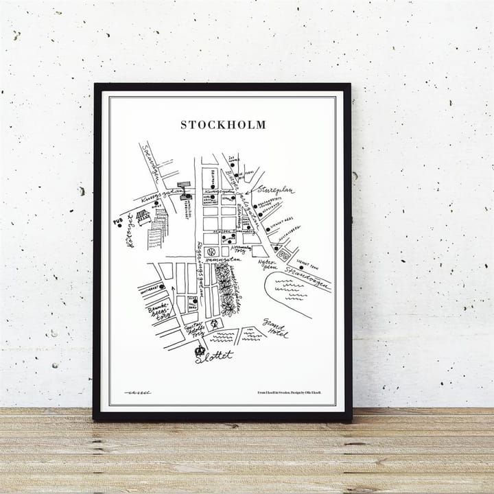 Póster Stockholm - 50 x 70 cm - Olle Eksell