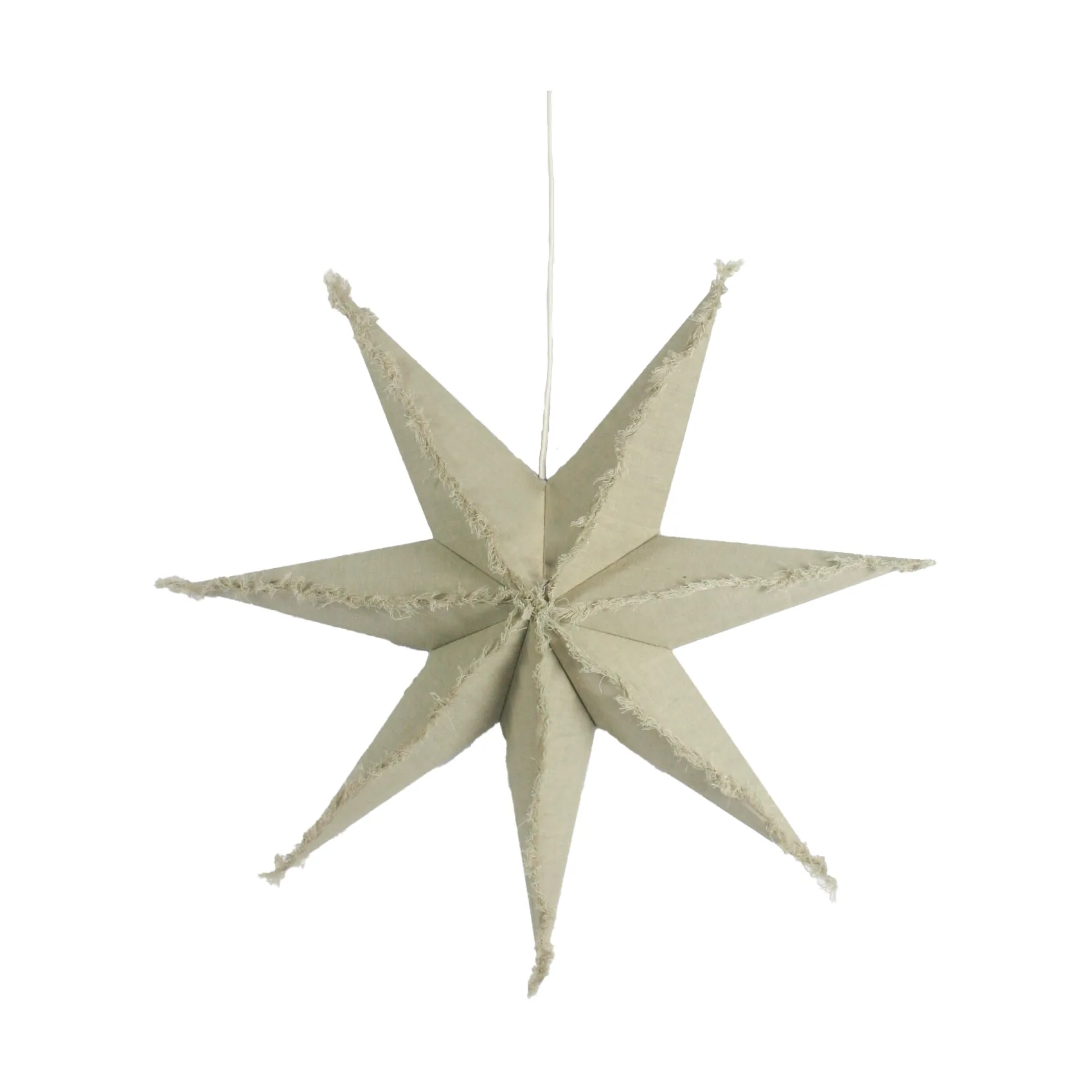 Estrella de Navidad Lino 68 cm, Naturaleza Olsson & Jensen