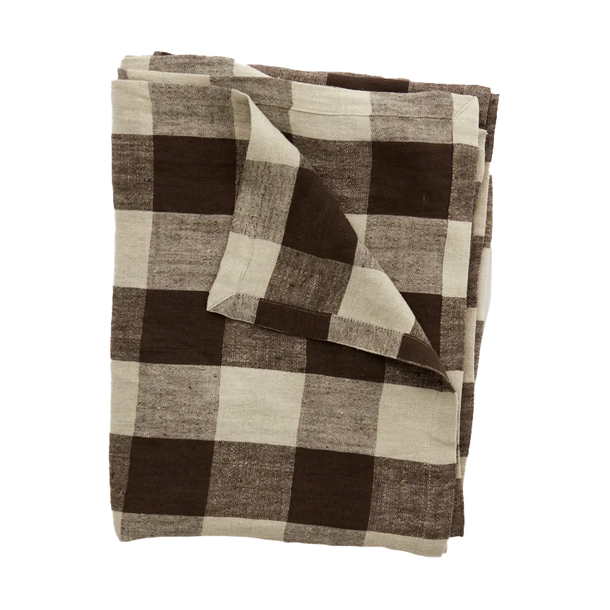 Mantel de lino Johanna 150x300 cm, Marrón/natural Olsson & Jensen