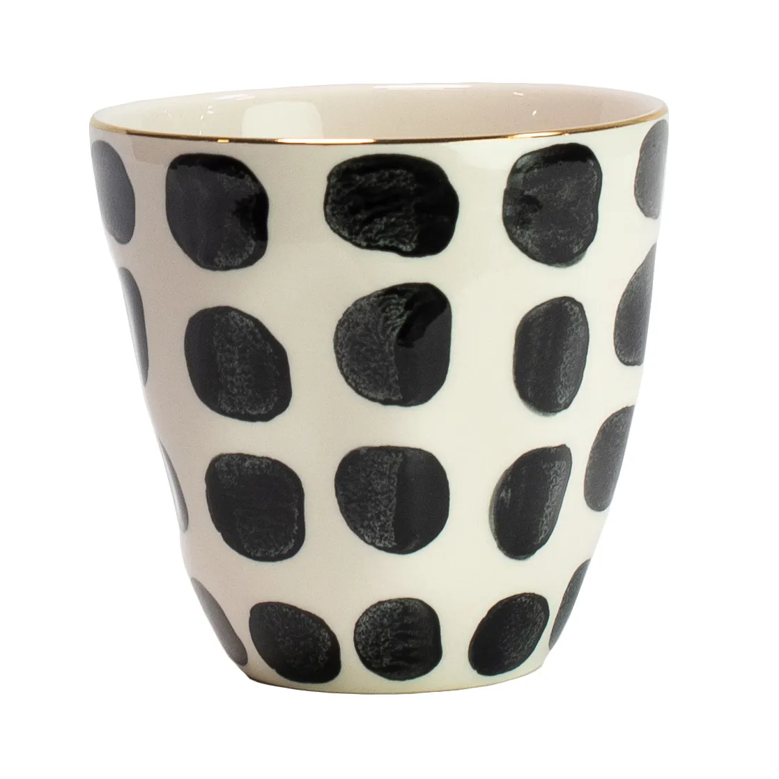 Mug Vigdis, negro-blanco-oro Olsson & Jensen