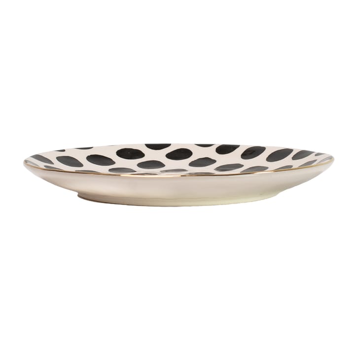 Platillo Vigdis, negro-blanco-oro Olsson & Jensen