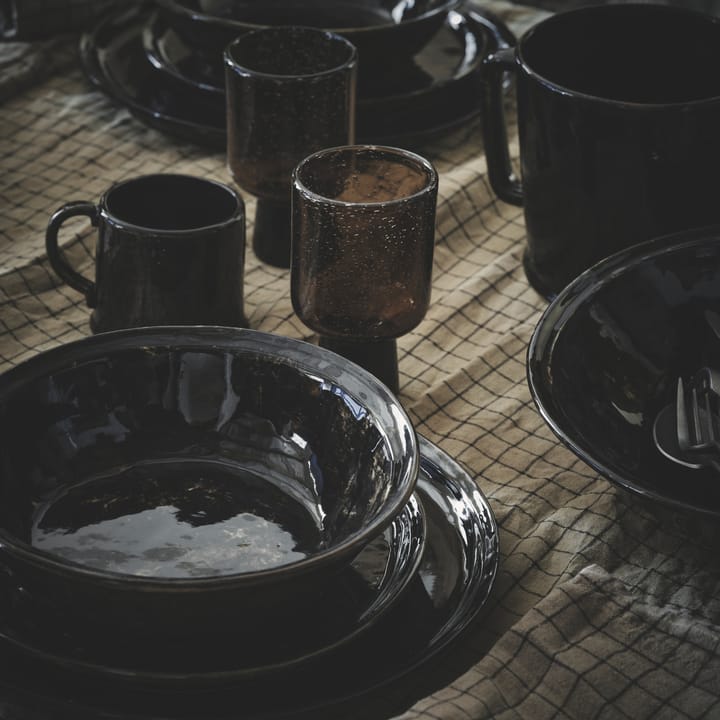 Plato de mesa Yuki, marrón-negro Olsson & Jensen