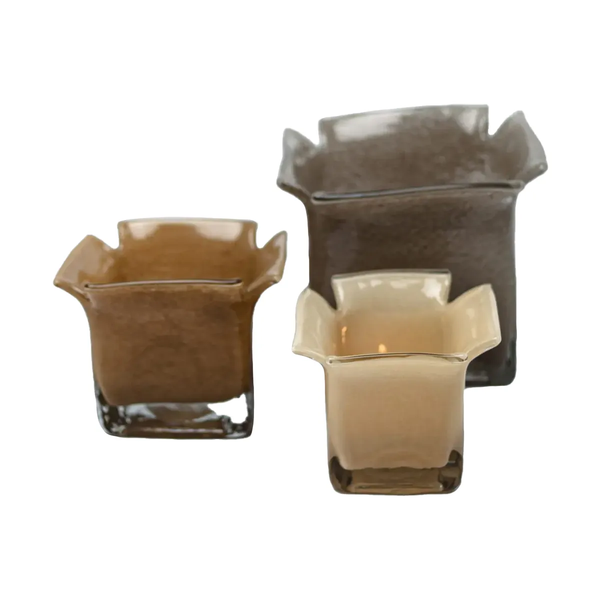 Portavelas Atlas 15,5 cm, Taupe Olsson & Jensen