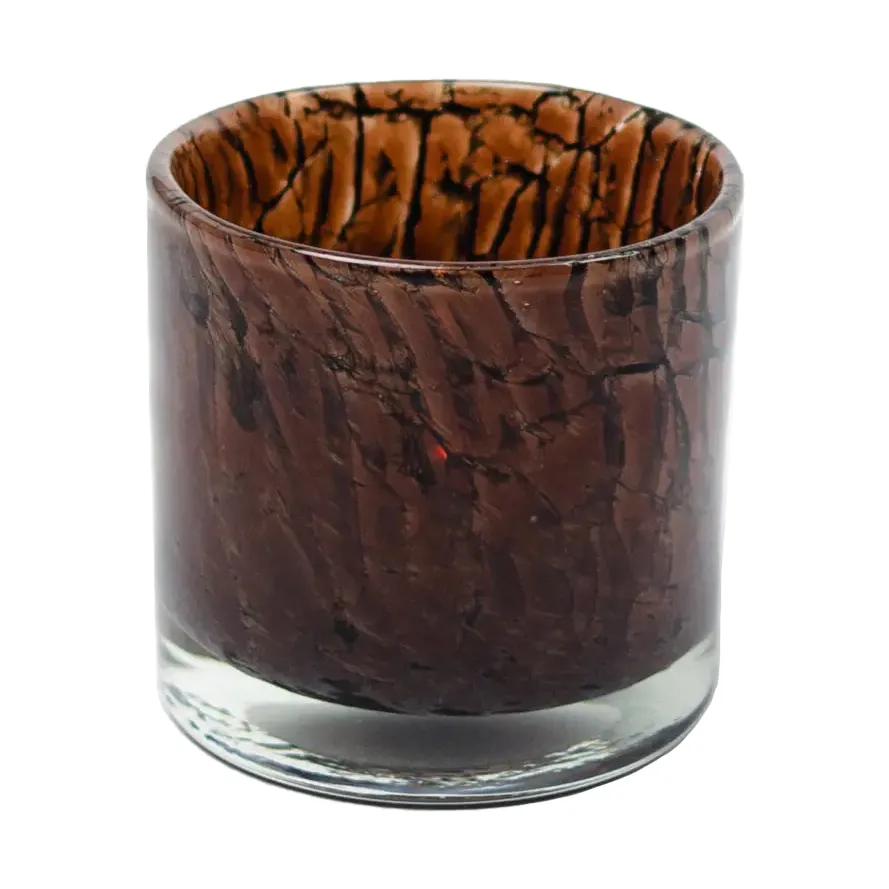 Portavelas Fuji Ø10 cm, Marrón oscuro Olsson & Jensen