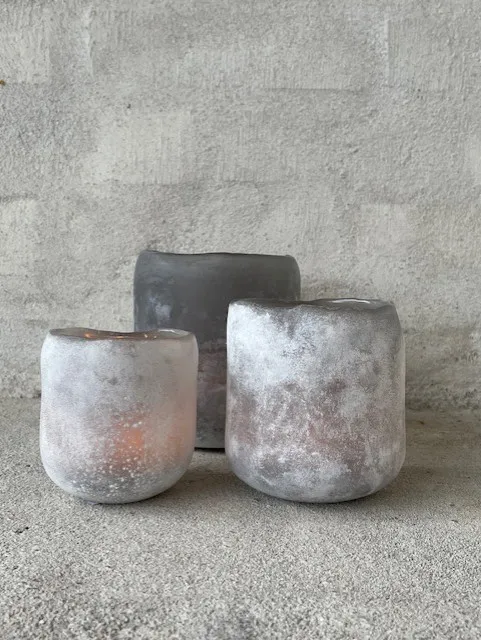 Portavelas Halde 10 cm, gris Olsson & Jensen