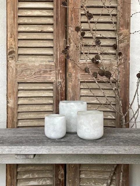 Portavelas Halde 8 cm, blanco Olsson & Jensen