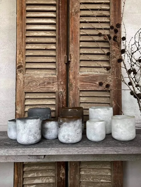 Portavelas Halde 8 cm, blanco Olsson & Jensen