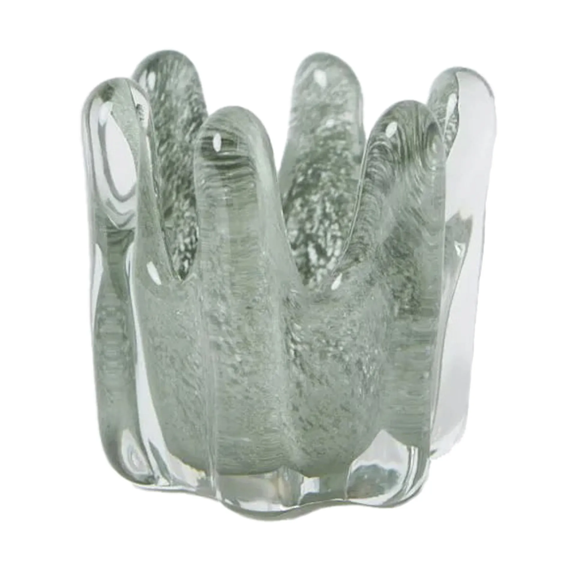 Portavelas Helix Ø14 cm, Verde musgo Olsson & Jensen