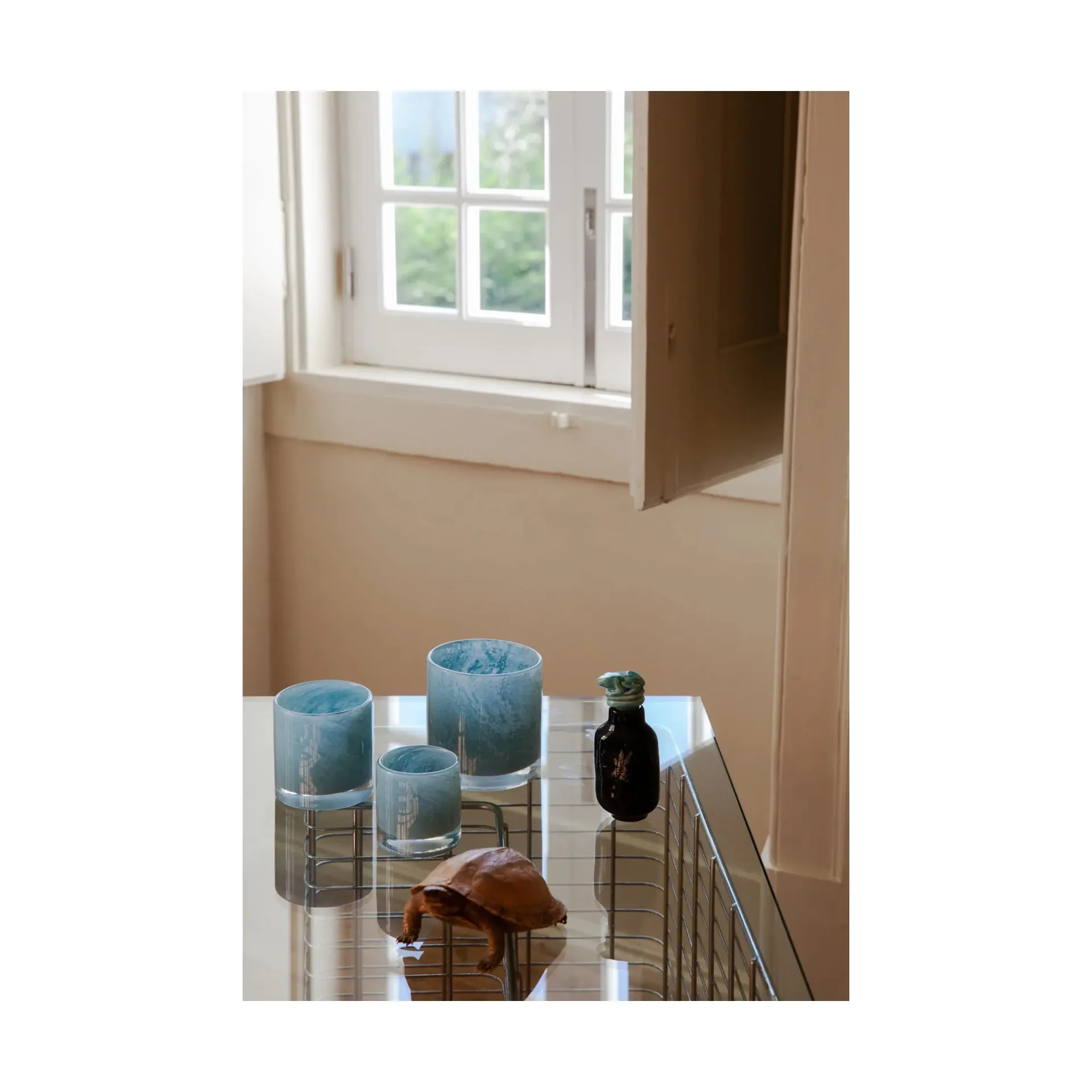 Portavelas Nilla 12 cm, Azul claro Olsson & Jensen