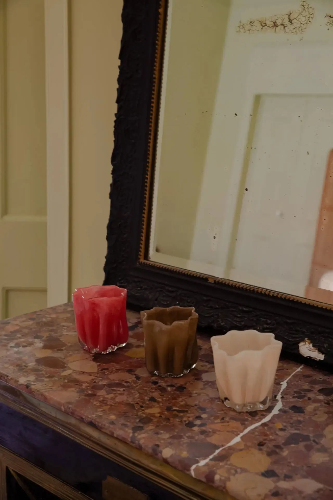 Portavelas Tess Ø10 cm, Marrón Olsson & Jensen