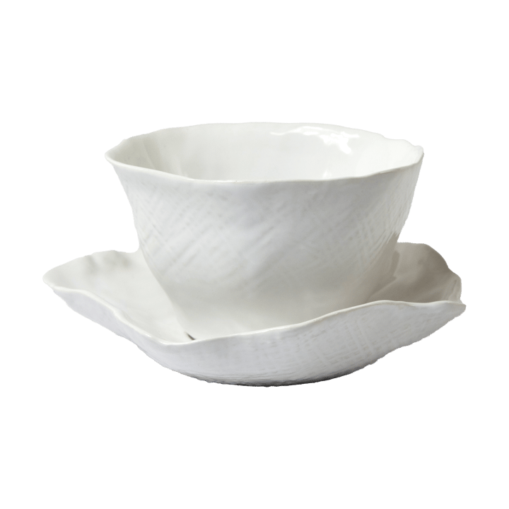 Taza con plato Clair - Blanco - Olsson & Jensen