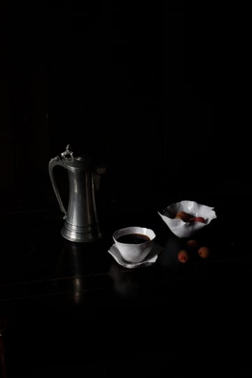 Taza con plato Clair - Blanco - Olsson & Jensen