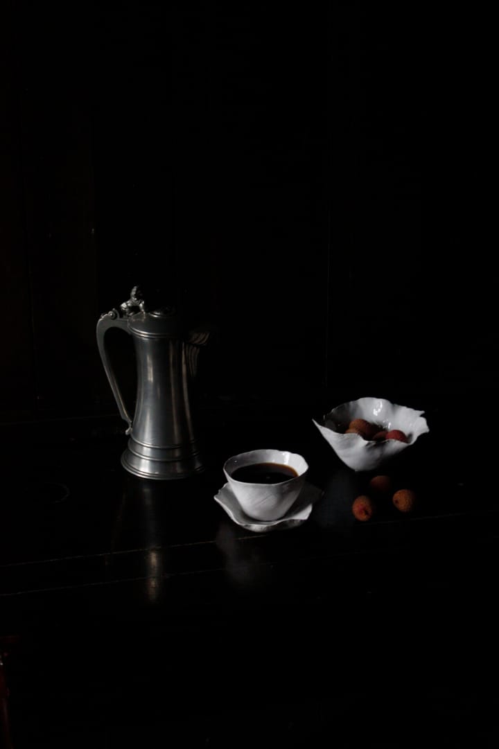 Taza con plato Clair, Blanco Olsson & Jensen
