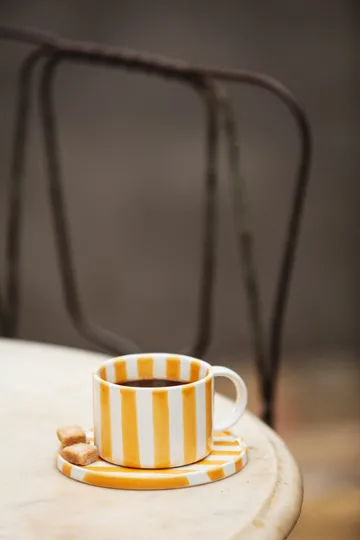 Taza con plato Monica paquete de 4 - Amarillo - Olsson & Jensen