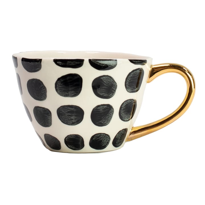 Taza Vigdis - negro-blanco-oro - Olsson & Jensen