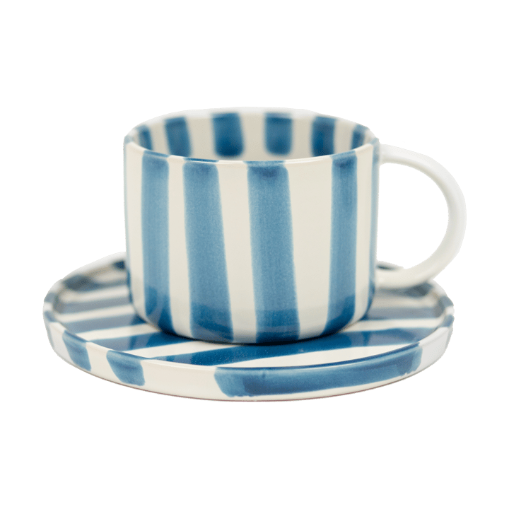 Taza y platillo Monica - Azul - Olsson & Jensen