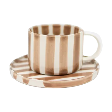Taza y platillo Monica - Beige - Olsson & Jensen