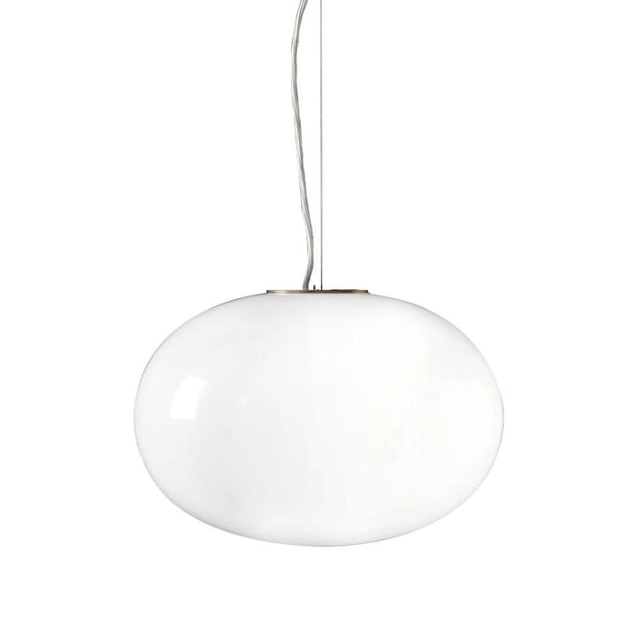 Lámpara colgante Alba 465, Opal, latón Oluce
