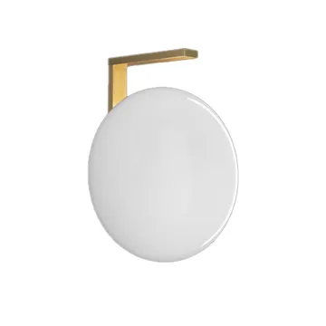 Lámpara de pared Alba 174 - Opal, latón - Oluce