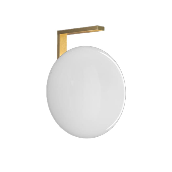 Lámpara de pared Alba 174, Opal, latón Oluce