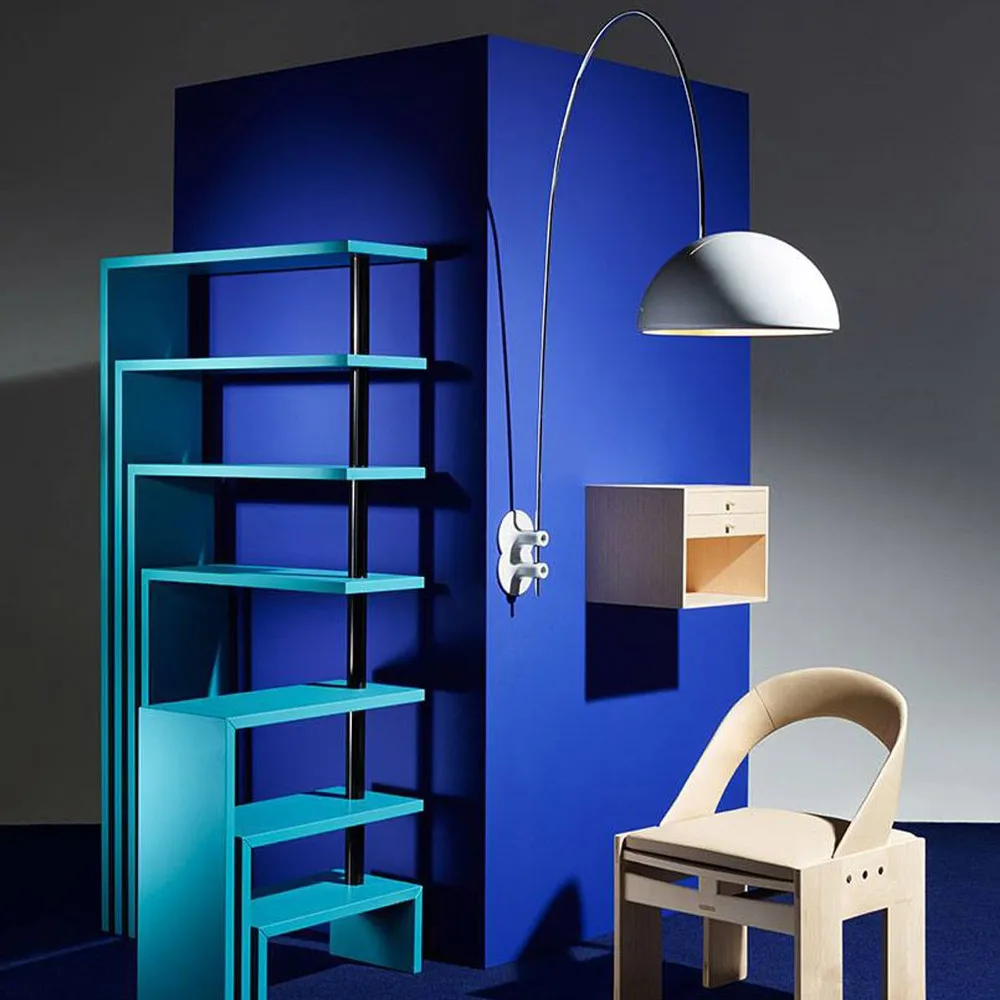 Lámpara de pared Coupé 1159, White, base de cromo Oluce